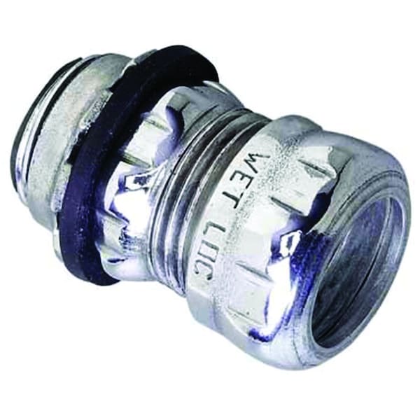 EMT Connector, 3/4 in, Steel, Powder Coated